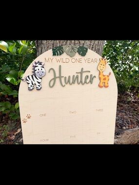 milestone board WILD one "Noah"